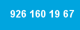 926 160 19 67